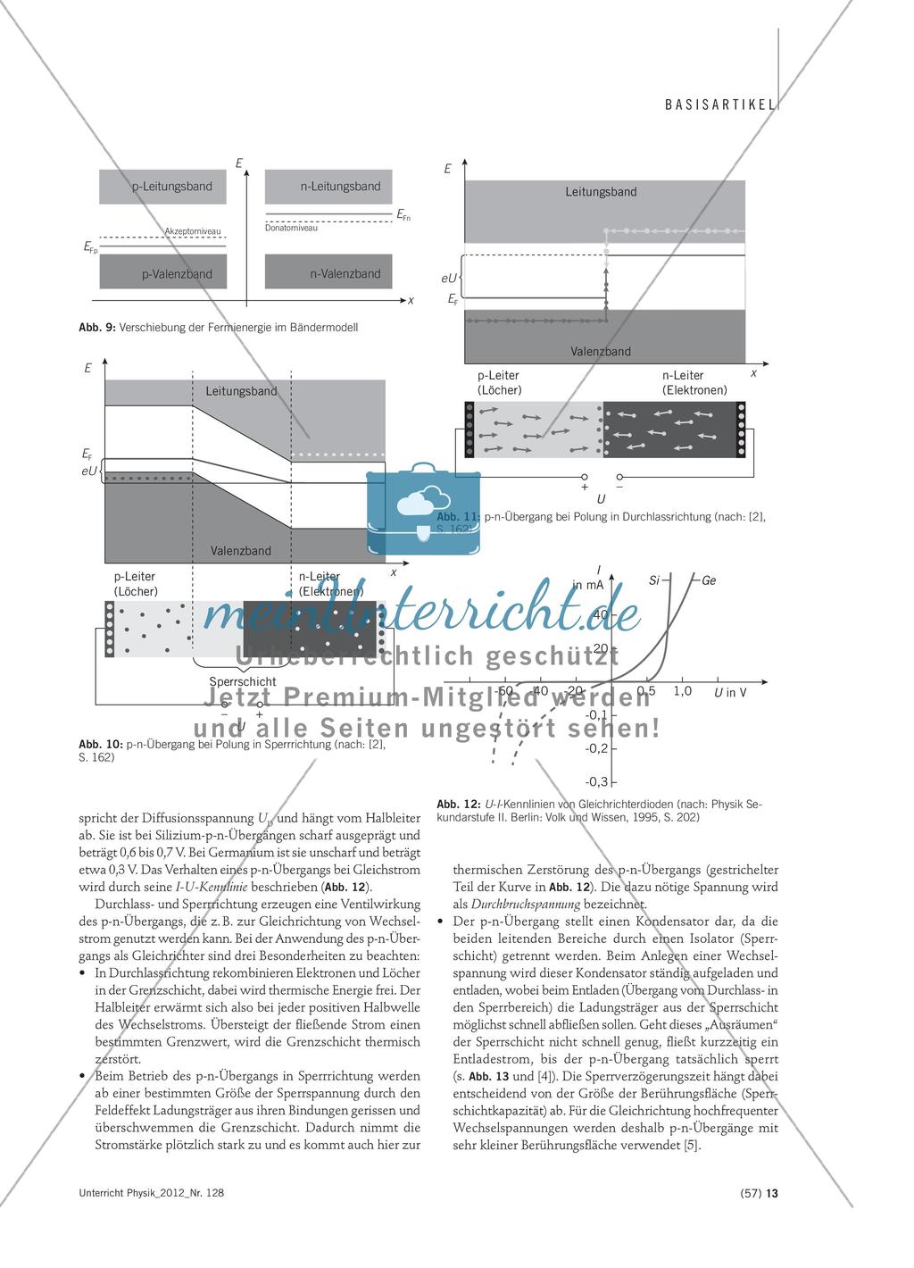 Halbleiterphysik im Überblick - Fachliche Schwerpunkte bei der Behandlung von Halbleitern im Physikunterricht Preview 5