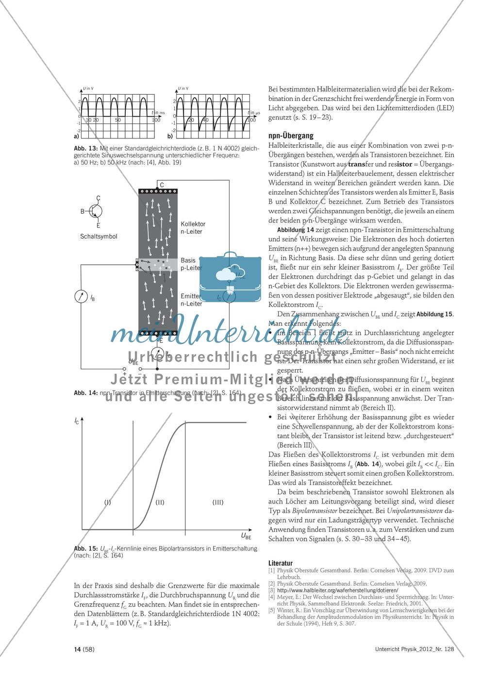 Halbleiterphysik im Überblick - Fachliche Schwerpunkte bei der Behandlung von Halbleitern im Physikunterricht Preview 6