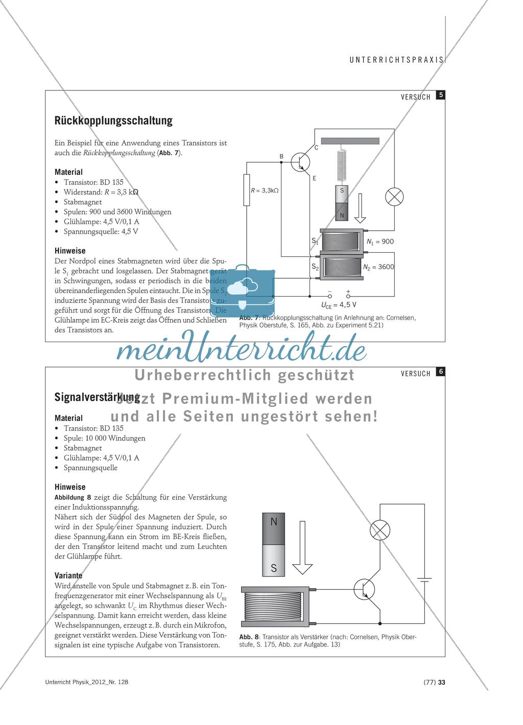 Transistoren als Schalter und Verstärker - Elektronische Schaltungen mit Bipolartransistoren Preview 4