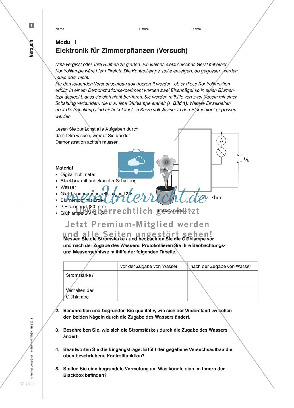 Unipolare Transistoren - Unterrichtsmodule zu ihren Eigenschaften und Anwendungen Preview 4