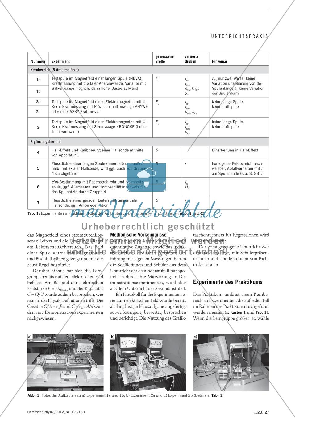 Experimentell, fachmethodisch und kommunikativ - Anregungen für ein prozessbezogenes Praktikum Preview 2