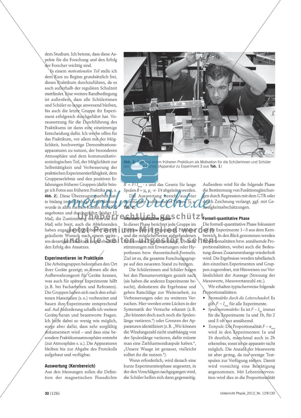 Experimentell, fachmethodisch und kommunikativ - Anregungen für ein prozessbezogenes Praktikum Preview 5