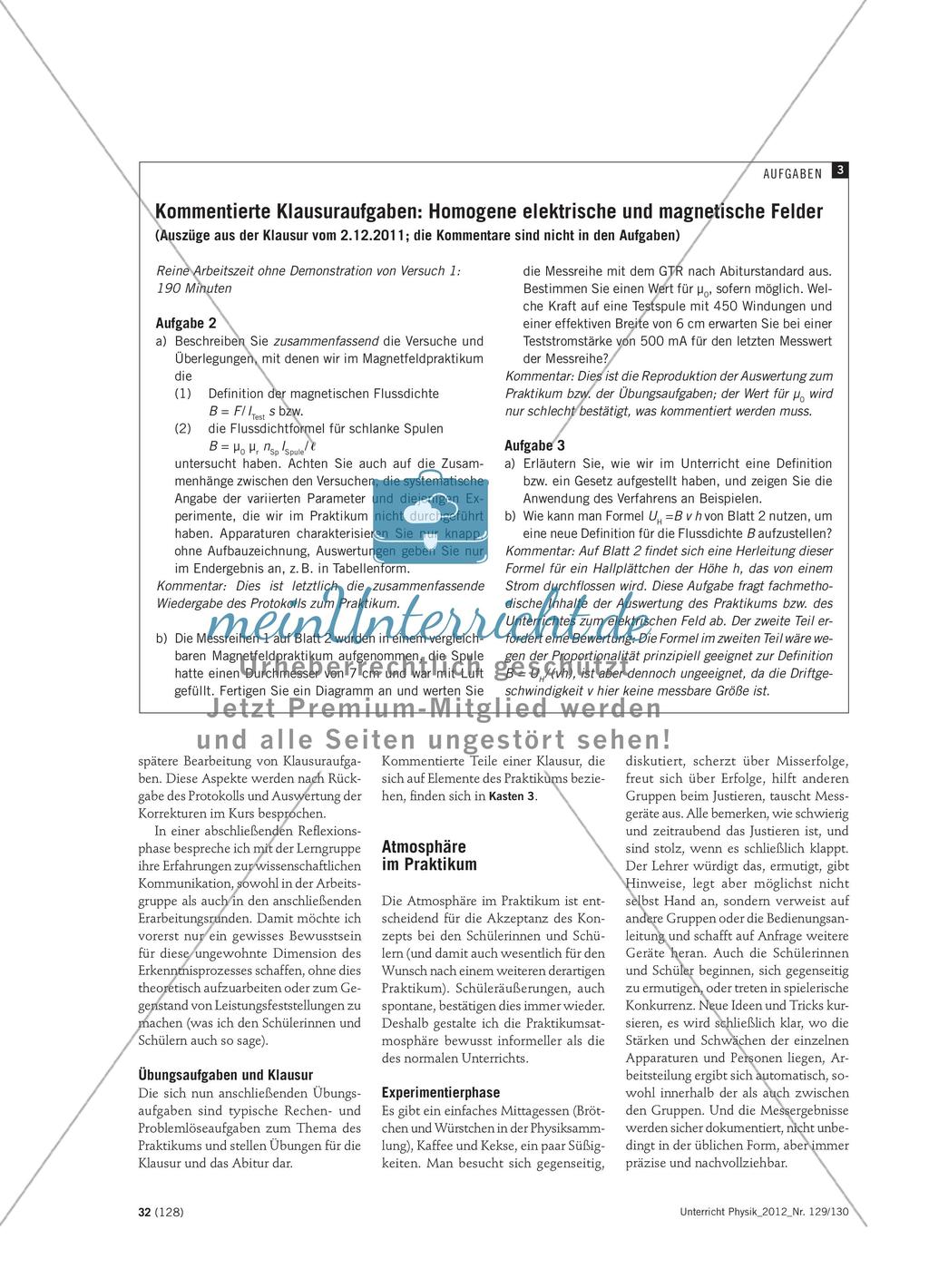 Experimentell, fachmethodisch und kommunikativ - Anregungen für ein prozessbezogenes Praktikum Preview 7
