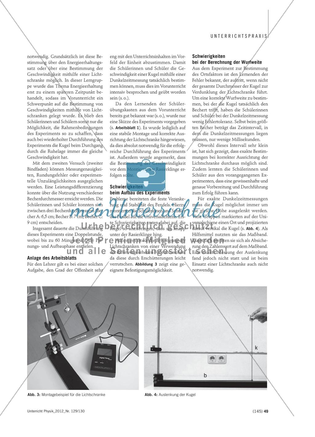 Experimentelle Fähigkeiten schrittweise aufbauen - Einsatz von Schülerübungskästen zur Mechanik in Klasse 10 Preview 4