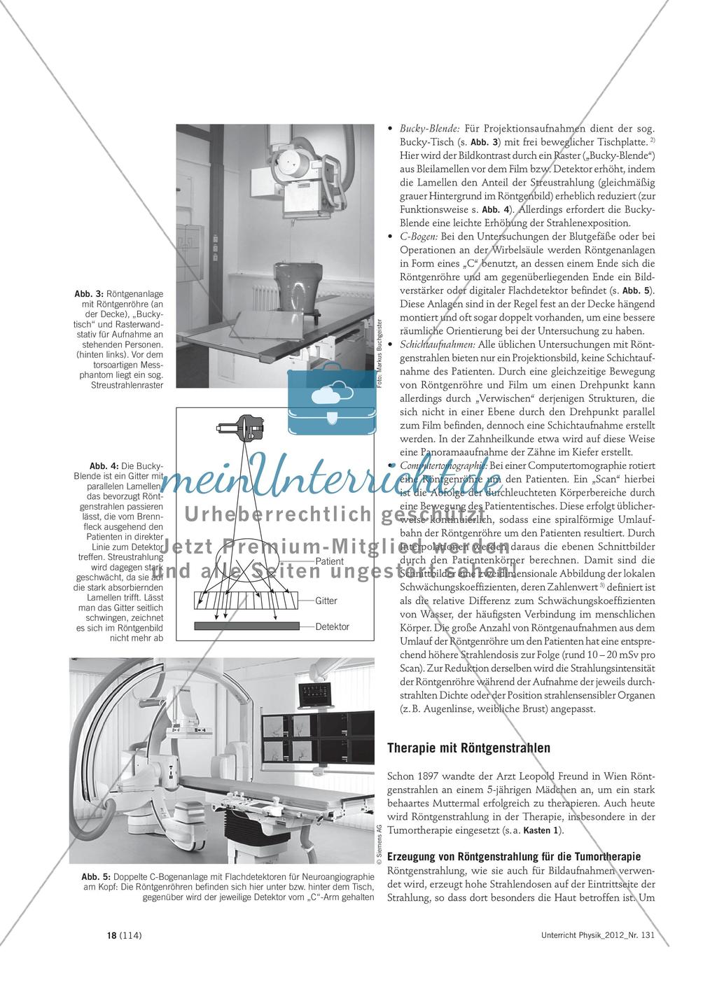 Röntgenstrahlen – Schattenbilder oder mehr?: Anwendungen von Röntgenstrahlen in der Medizin Preview 3