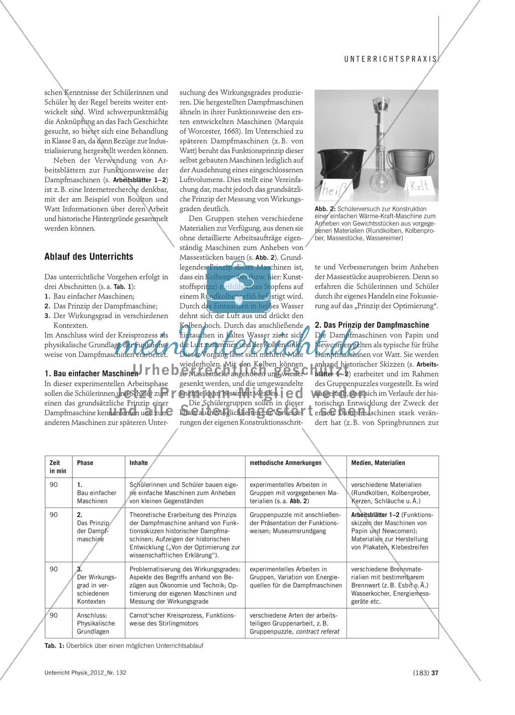 Von der Dampfmaschine zum Kreisprozess - Wirkungsgrade in technisch-wissenschaftlichen und ökonomischen Kontexten Preview 3