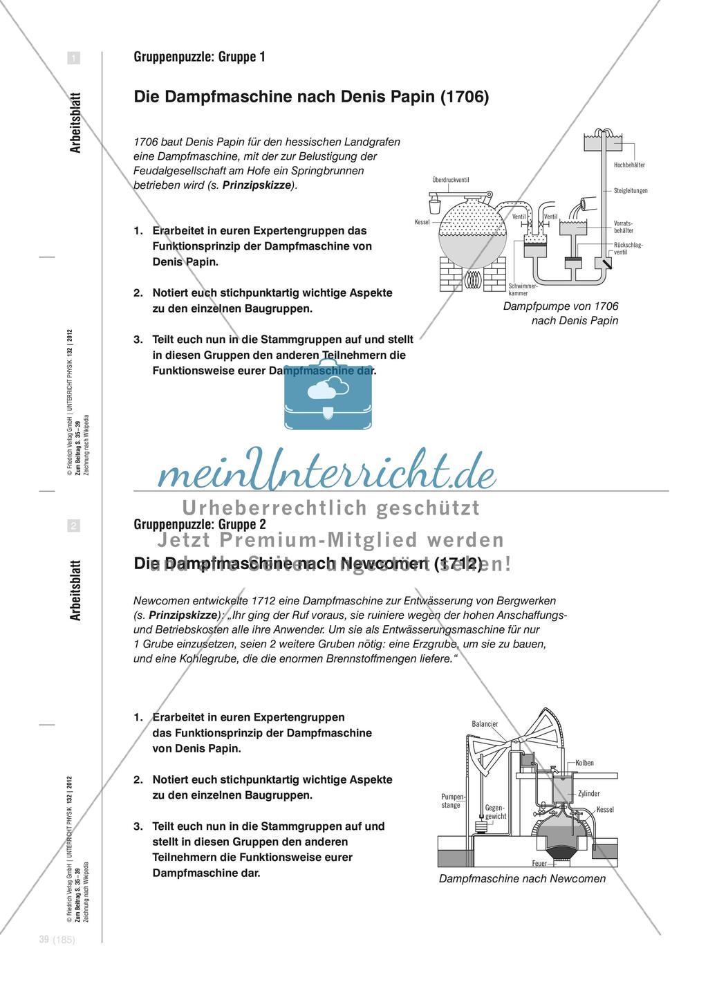 Von der Dampfmaschine zum Kreisprozess - Wirkungsgrade in technisch-wissenschaftlichen und ökonomischen Kontexten Preview 5