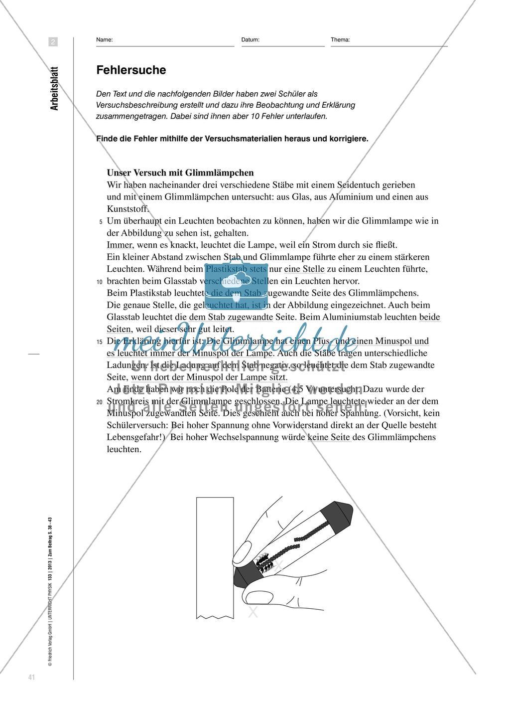 Stromleitung in Gasen - Methoden-Werkzeuge und Experimente Preview 4