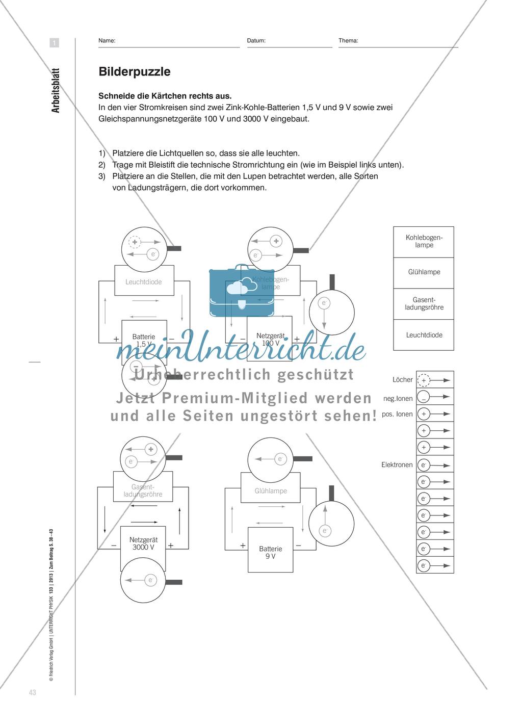 Stromleitung in Gasen - Methoden-Werkzeuge und Experimente Preview 6