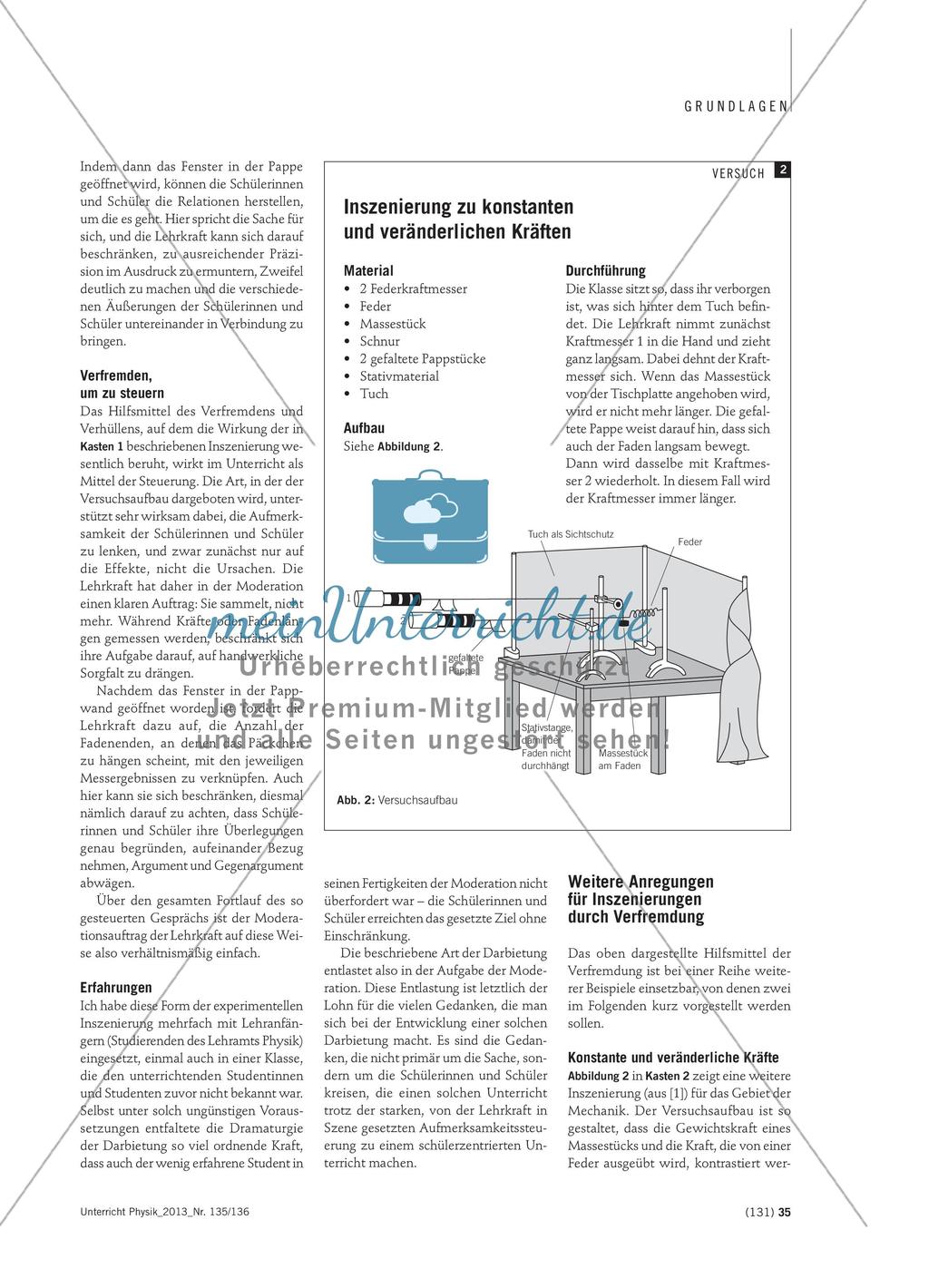 Experimentelle Inszenierungen - Hilfsmittel der Moderation für das Unterrichtsgeschehen und das Unterrichtsgespräch Preview 3