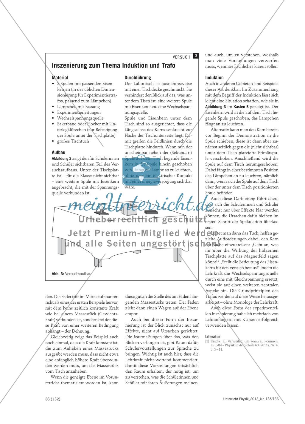 Experimentelle Inszenierungen - Hilfsmittel der Moderation für das Unterrichtsgeschehen und das Unterrichtsgespräch Preview 4