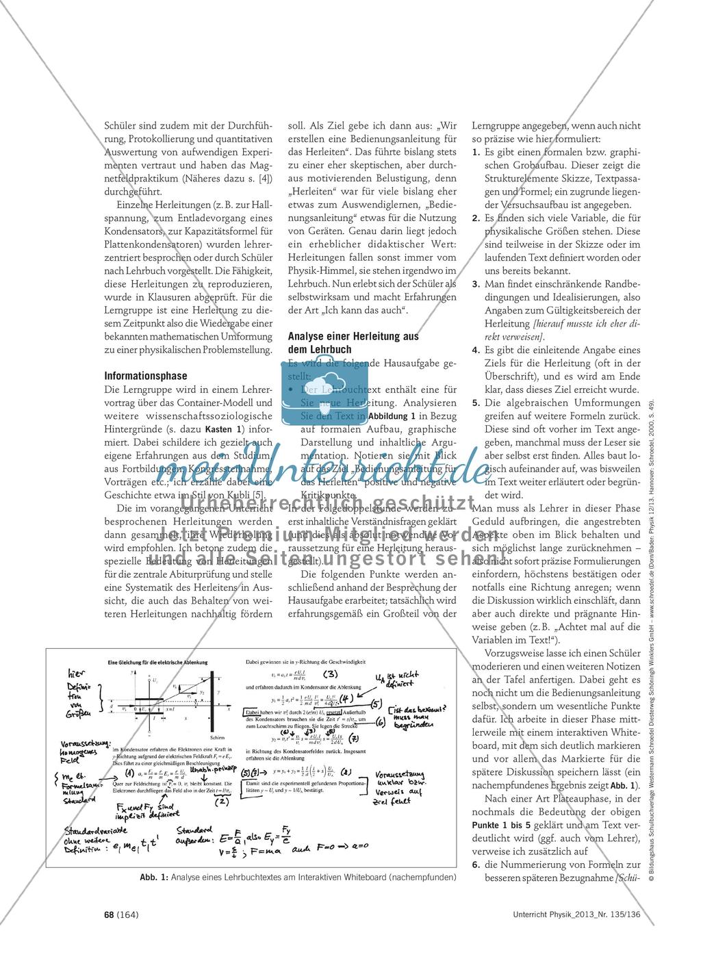 Herleiten lernen und kommunizieren - Frontalunterricht als Meister-Lehrling-Situation Preview 3