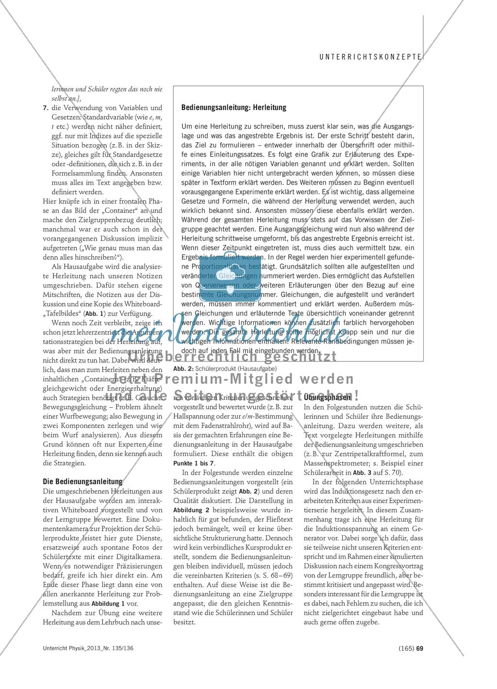 Herleiten lernen und kommunizieren - Frontalunterricht als Meister-Lehrling-Situation Preview 4