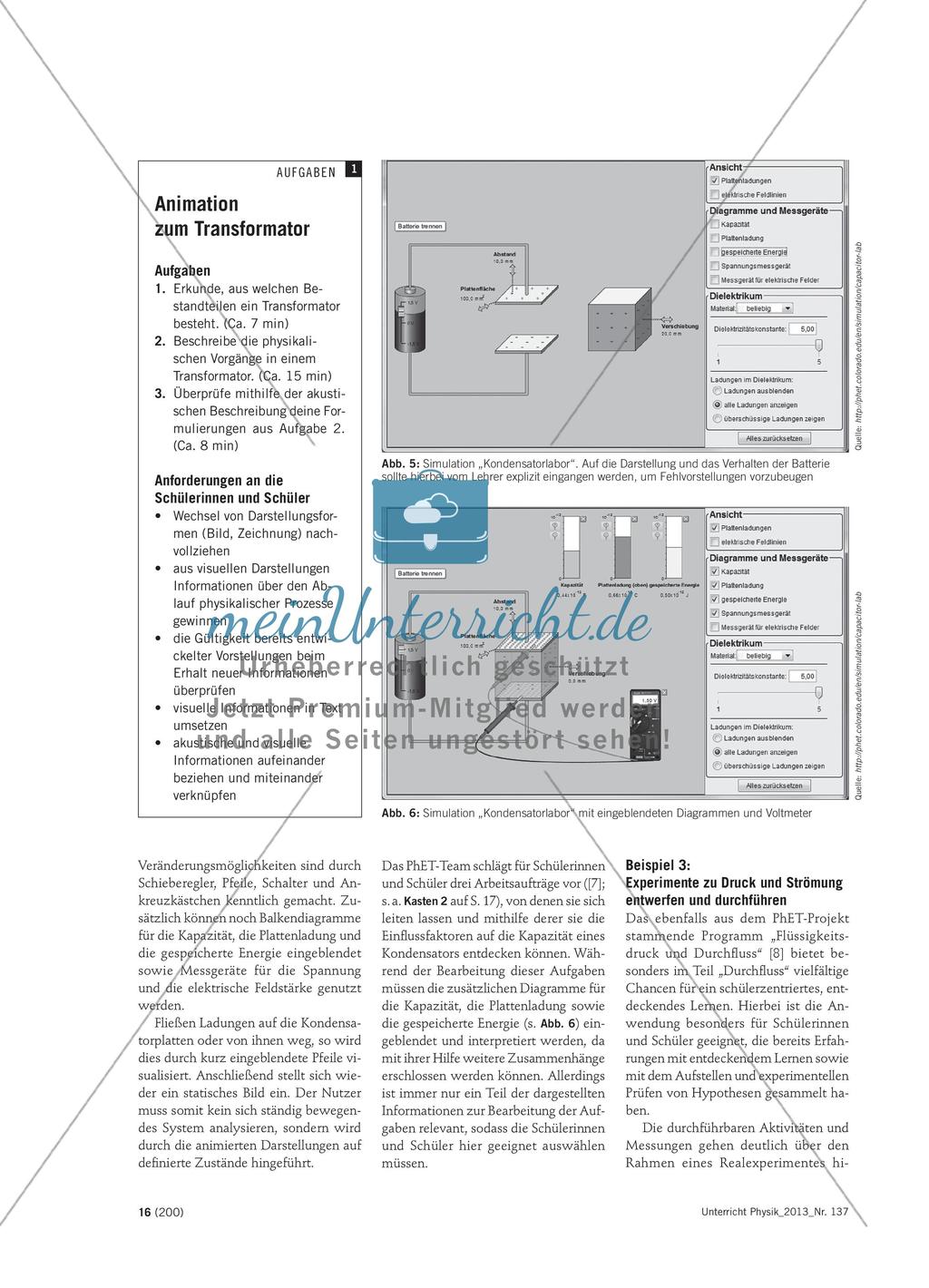 Entdeckendes Lernen mit dem Computer - Möglichkeiten und Anforderungen von Animationen und Simulationen Preview 3