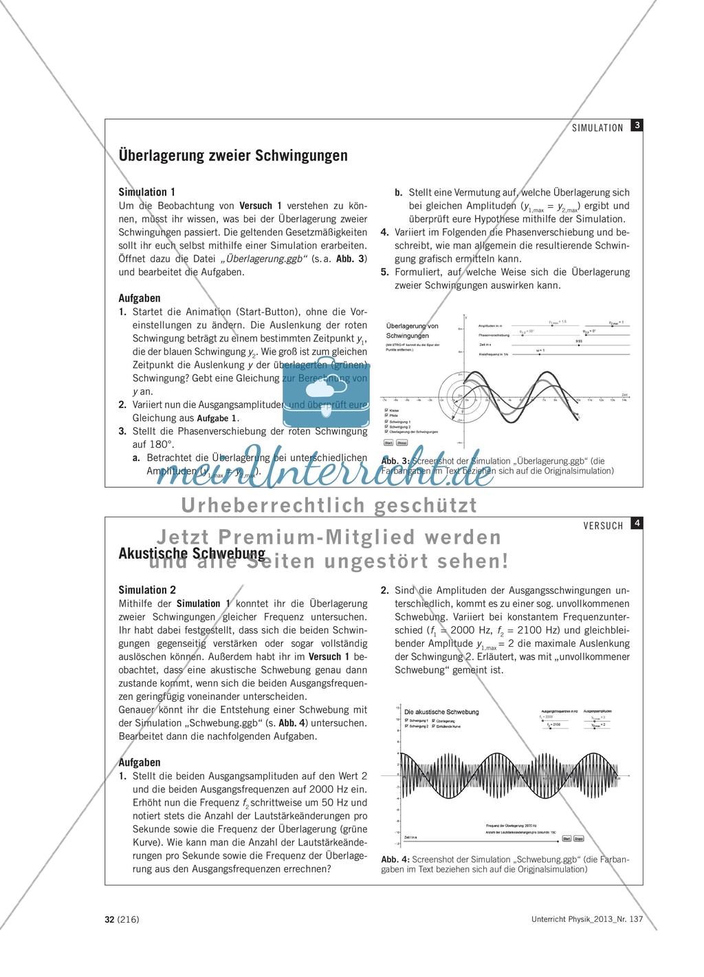 Akustische Schwebungen untersuchen - Entwicklung von Simulationsprogrammen unter Verwendung dynamischer Geometriesoftware Preview 3