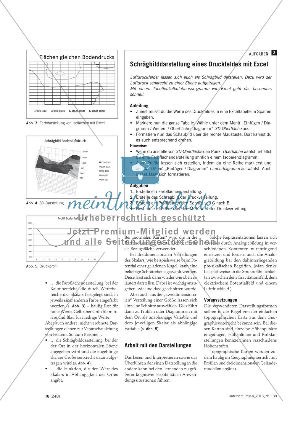 Skalare Felder am Beispiel von Luftdruckkarten - Darstellungen lesen, interpretieren und erstellen lernen Preview 3