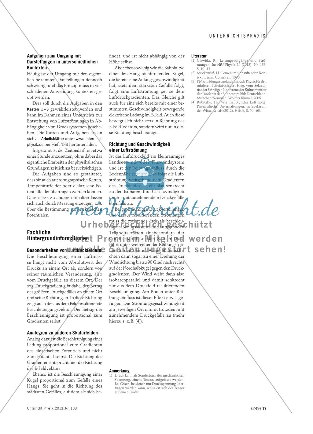 Skalare Felder am Beispiel von Luftdruckkarten - Darstellungen lesen, interpretieren und erstellen lernen Preview 4