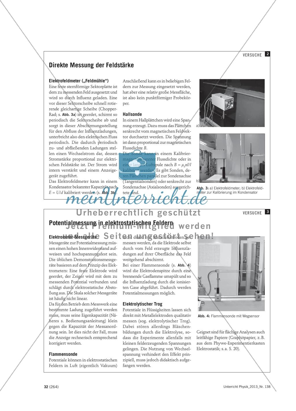 Felder im Physikunterricht - Wie man sie erzeugen und messen kann Preview 3