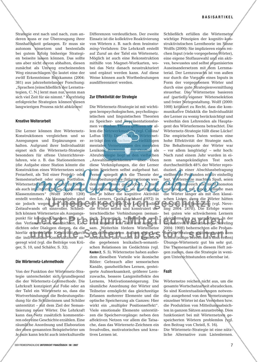 Lernstrategie: Wörternetze Preview 6