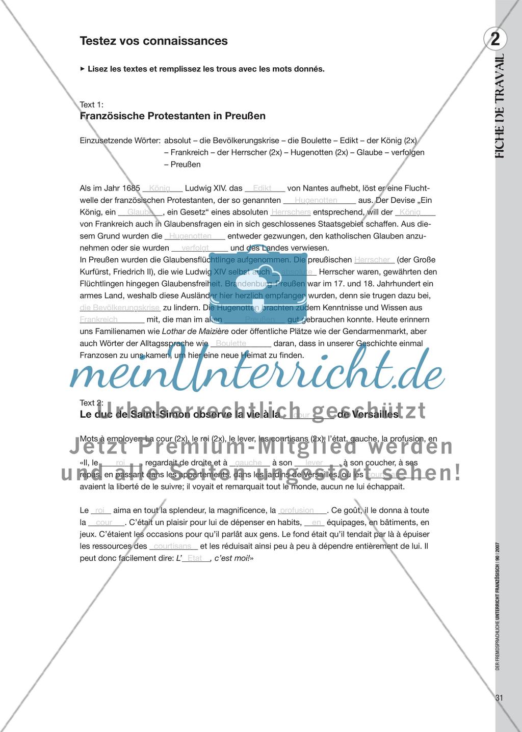 L’Etat, c’est moi! - Wörternetze im bilingualen Sachfachunterricht Preview 4