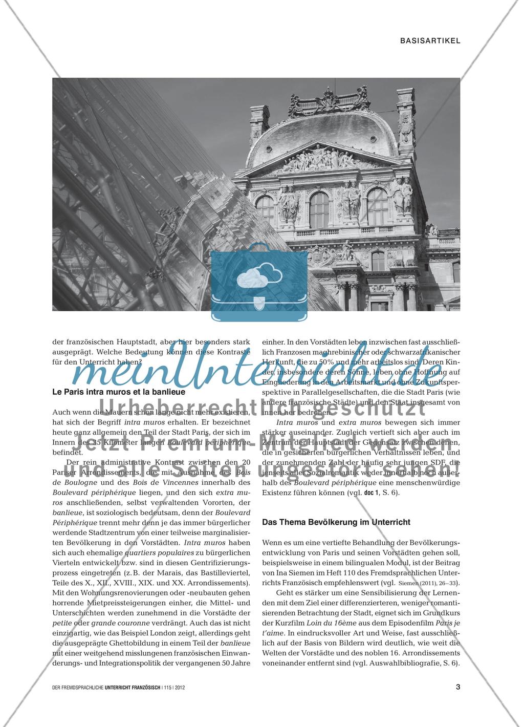 Paris: ville de contrastes - Die Stadt differenziert betrachten, ohne den Mythos zu zerstören Preview 2