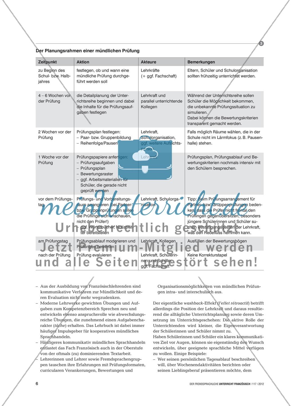 Mündliche Klassenarbeiten und Prüfungen - Anforderungen und Formate zur Überprüfung der Sprechkompetenz Preview 5