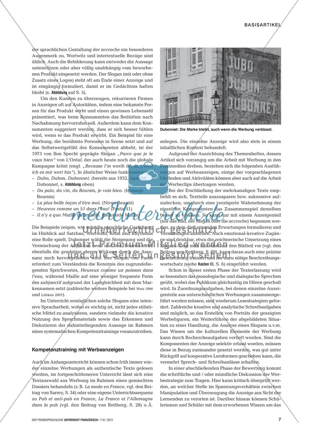 Werbung im Französischunterricht Preview 6