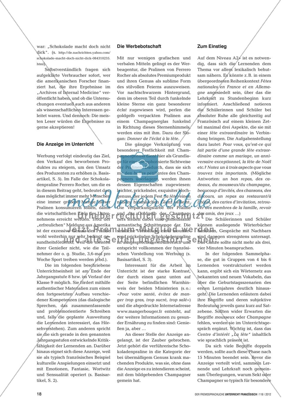 Werbung: Reflexion der Wohlstands- und Gesundheitsgesellschaft Preview 2