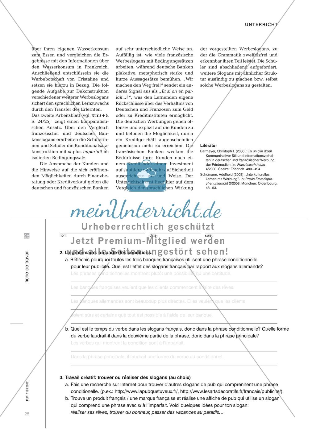 Grammatikarbeit: Werbeslogans Preview 4