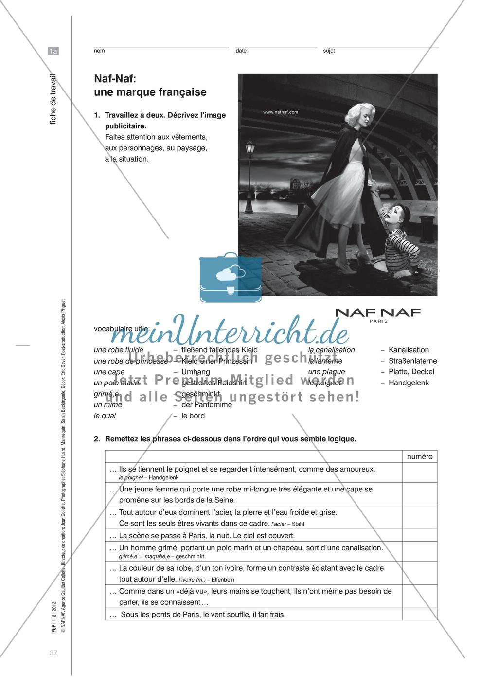 Analyse von Werbung: Plakat einer Modemarke Preview 4