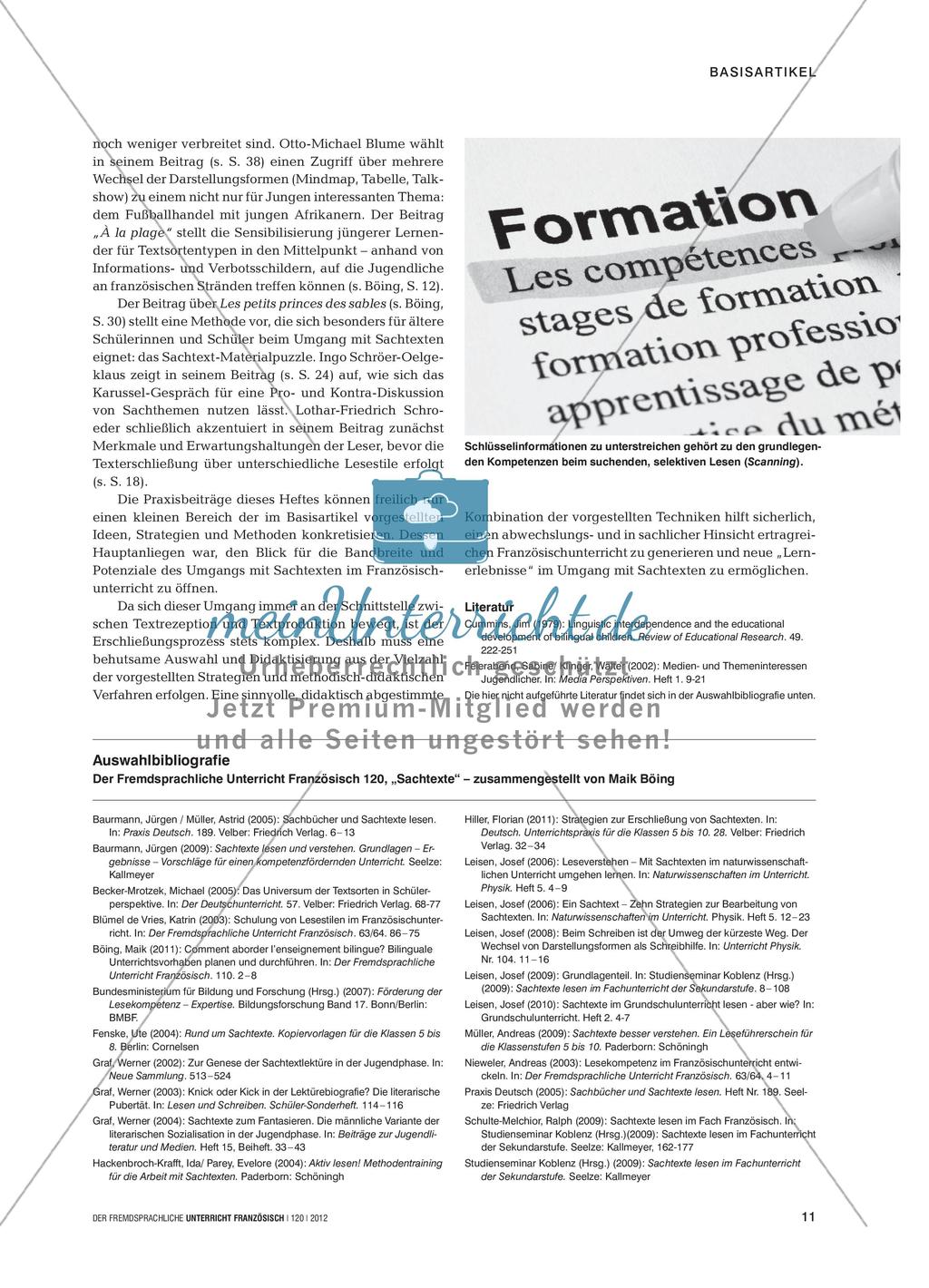 Sachtexte im Französischunterricht Preview 10