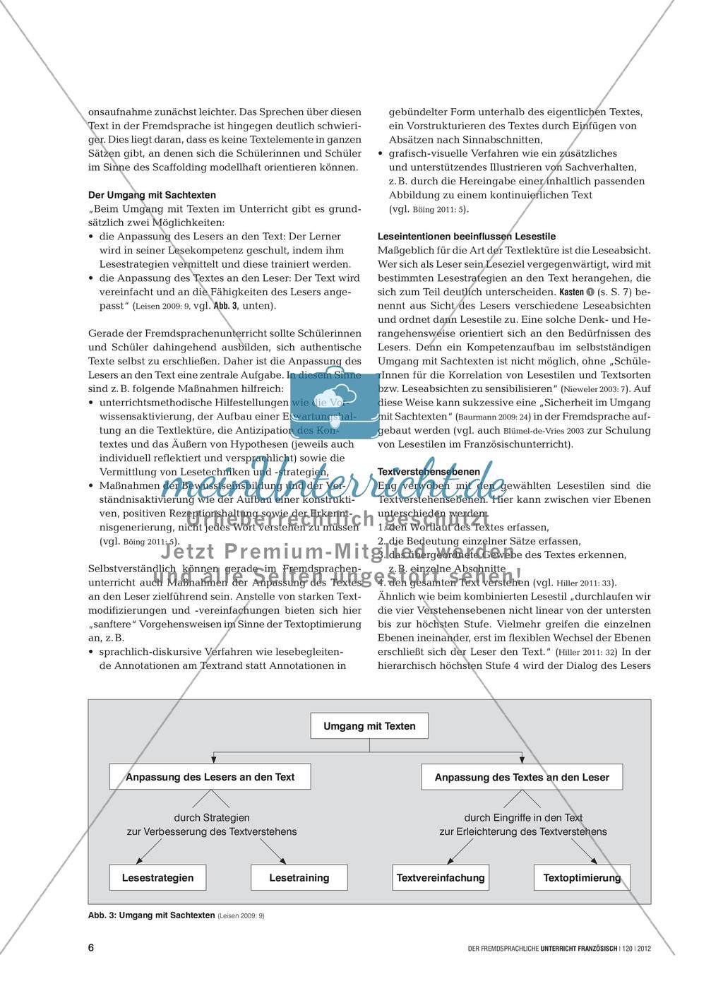 Sachtexte im Französischunterricht Preview 5