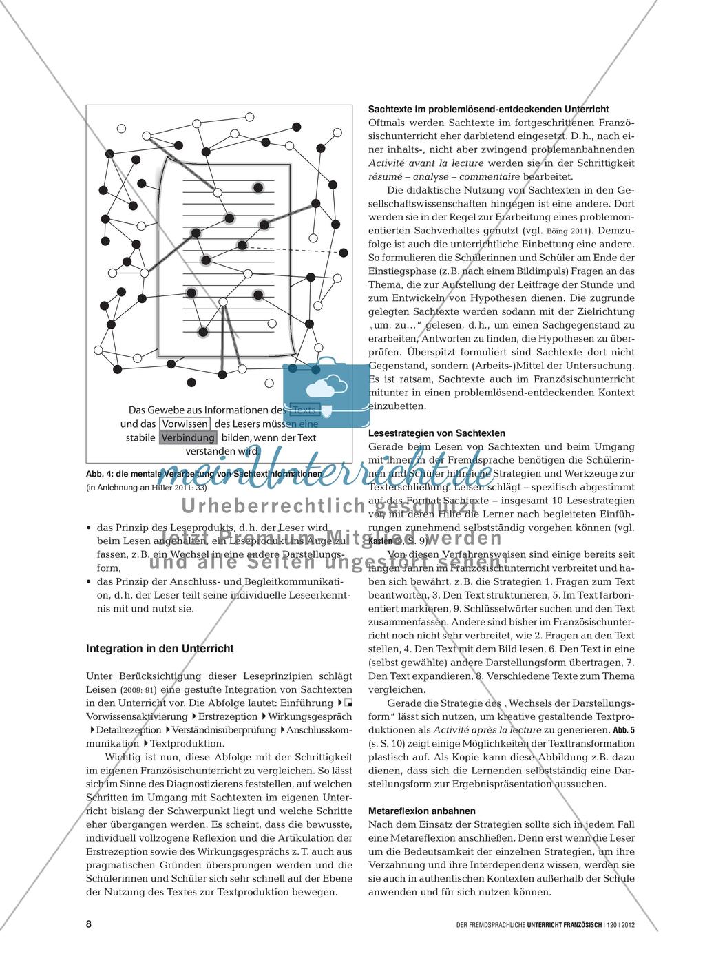Sachtexte im Französischunterricht Preview 7