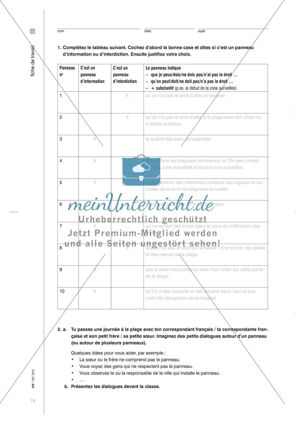 Sachtexte: Schilder am Strand Preview 5