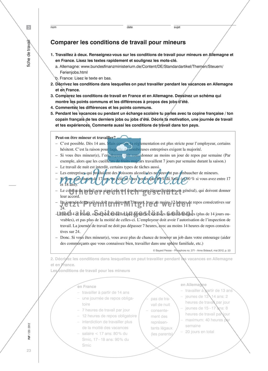 Sachtexte: Informationen über Ferienjobs Preview 6