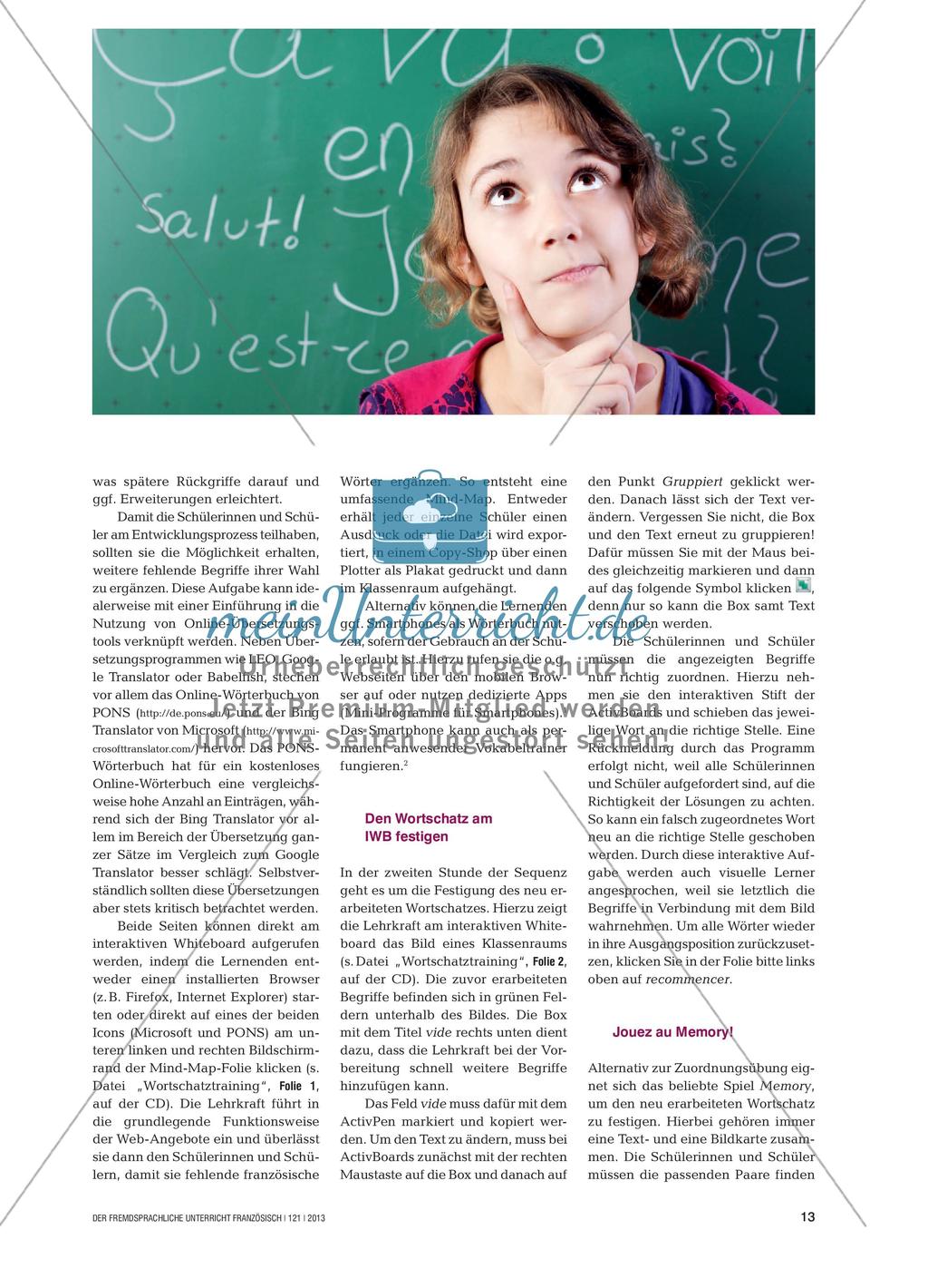 Wortschatztraining: Klassenzimmer Preview 2