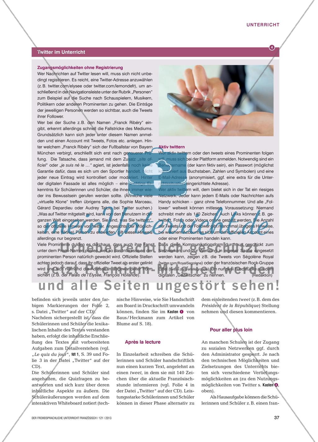 Twitter im Französischunterricht Preview 4