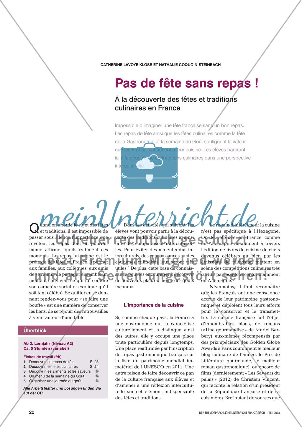 Kulinarische Traditionen in Frankreich Preview 1