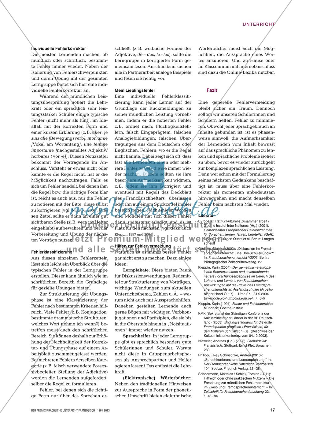 Fehlerkorrektur im Mündlichen Preview 4