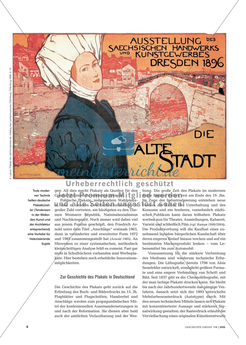 Plakate als Quellen im Geschichtsunterricht aus fachwissenschaftlicher und fachdidaktischer Perspektive Preview 3