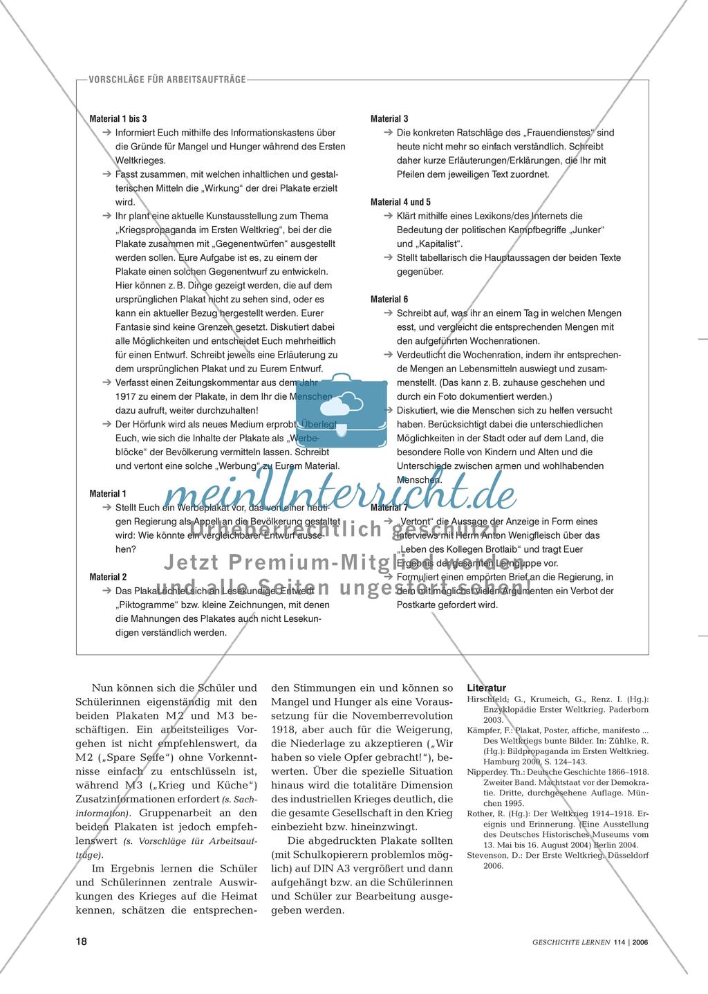 Propagandaplakate für die deutsche Heimatfront: Die Auswirkungen des Krieges auf die Sach- und Lebensmittelversorgung Preview 3