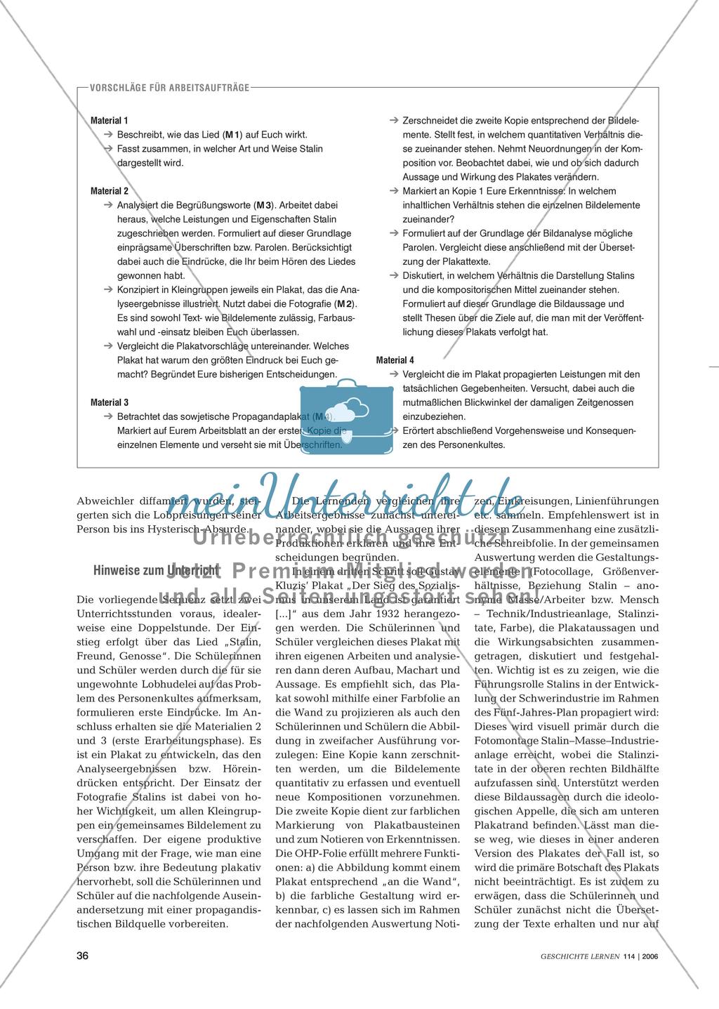 Das Plakat als Instrument des sowjetischen Personenkultes um Josef W. Stalin Preview 3