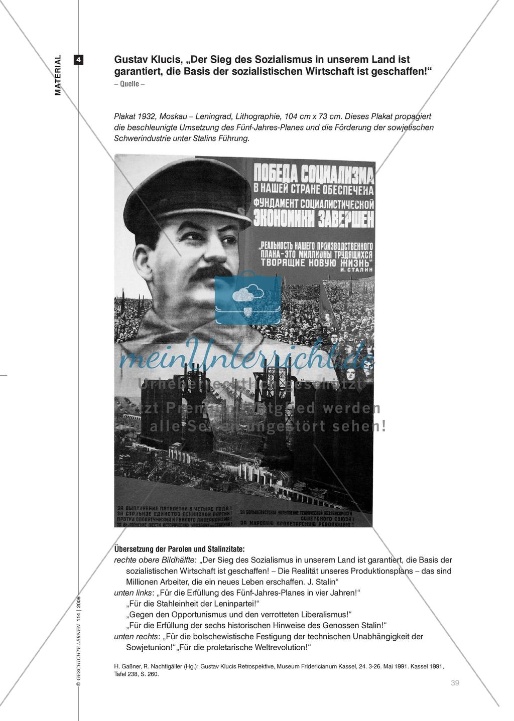 Das Plakat als Instrument des sowjetischen Personenkultes um Josef W. Stalin Preview 6