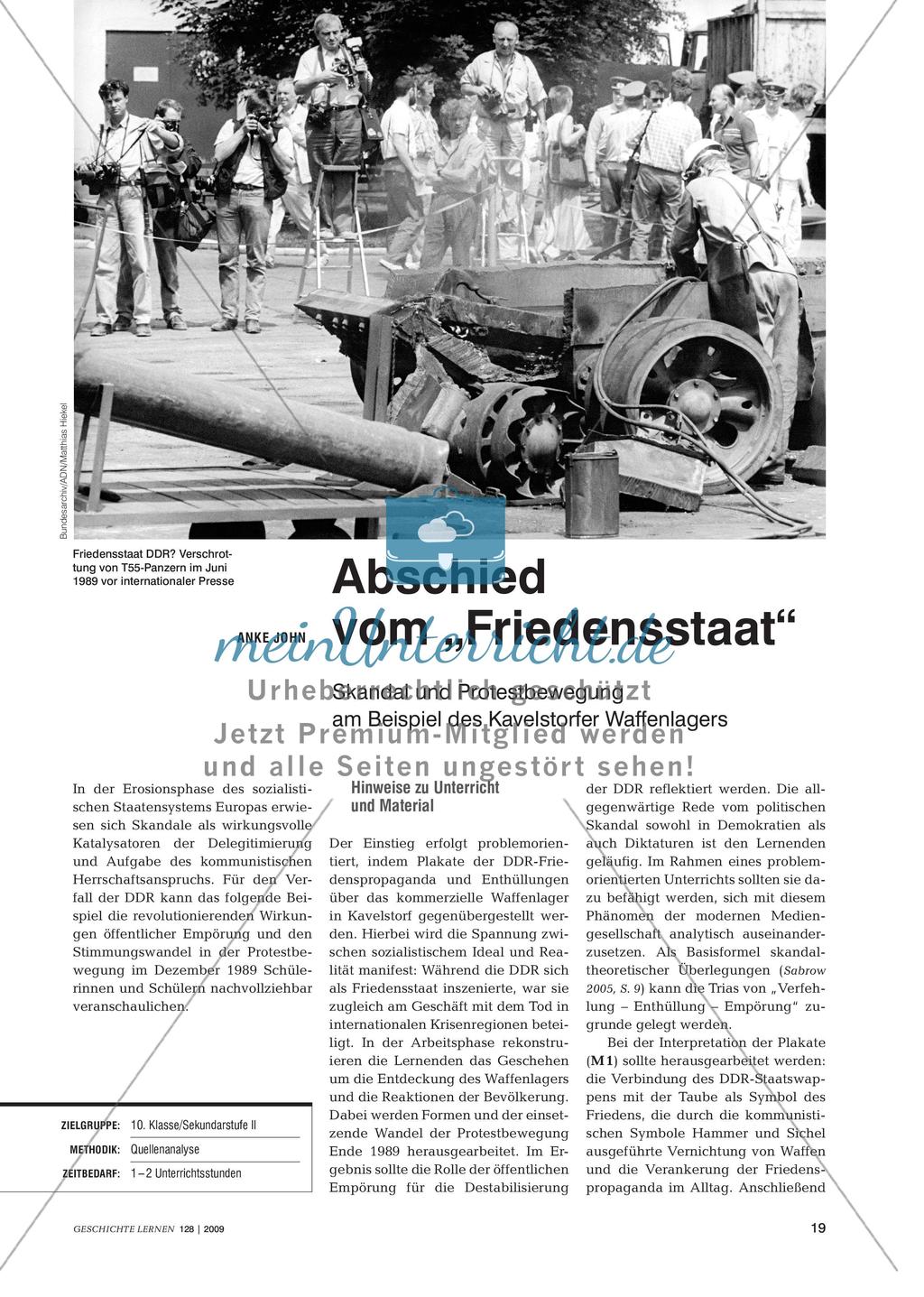 Abschied vom „Friedensstaat“ - Skandal und Protestbewegung am Beispiel des Kavelstorfer Waffenlagers Preview 1