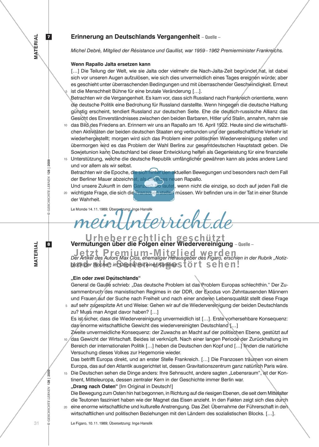 Wohin geht Deutschland? - Mauerfall und Wiedervereinigung aus französischer Sicht Preview 6