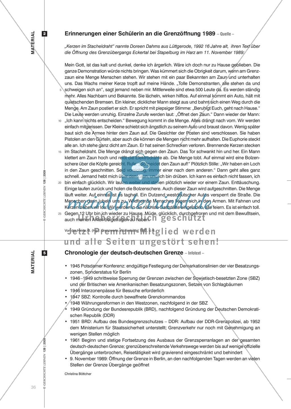 „Warum freuen die sich so?“ - Schülererinnerungen an die Grenzöffnung im November 1989 Preview 5