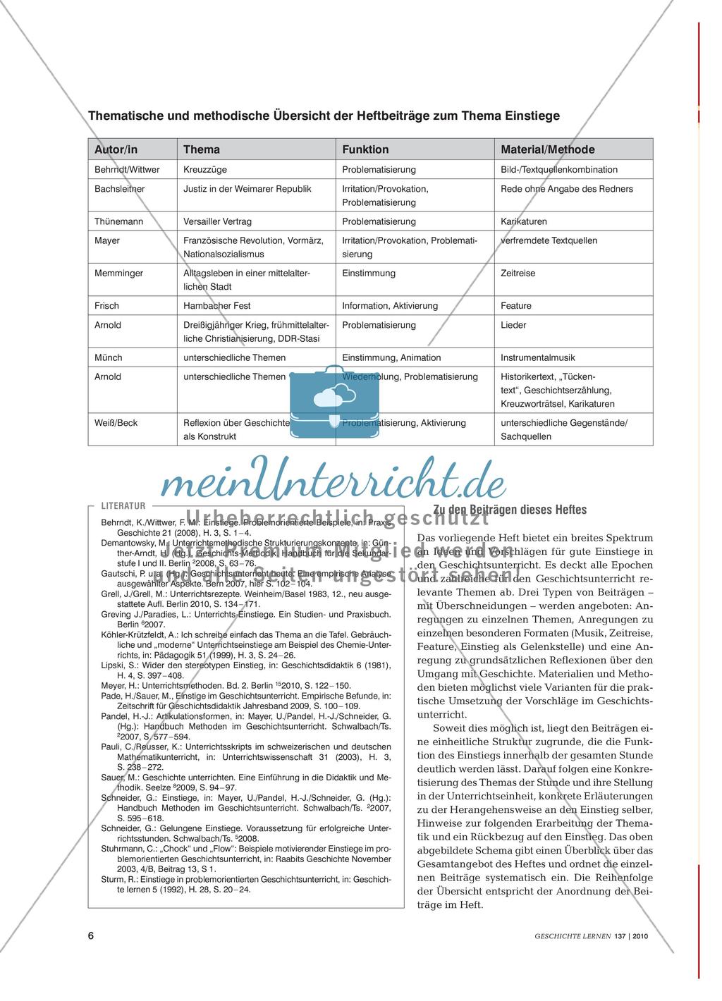 Von Brücken, Pforten und Steigbügeln: Einstiege in den Geschichtsunterricht Preview 5