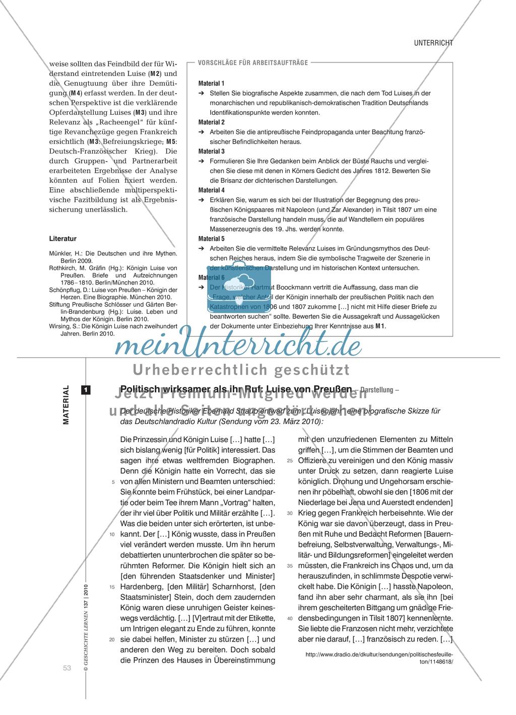 Eine Materialauswahl zum Thema