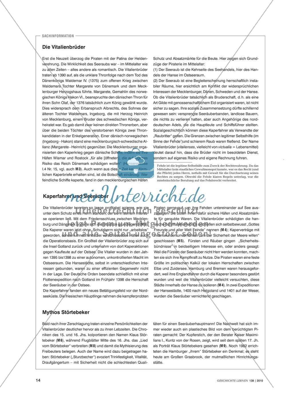 Klaus Störtebecker und die Vitalienbrüder im späten Mittelalter Preview 3