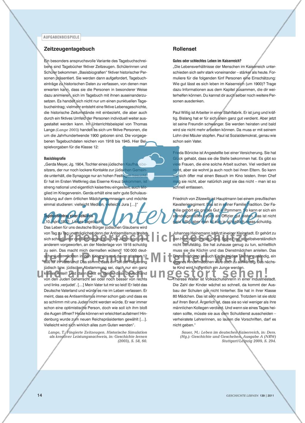 Historische Perspektivenübernahme - Methodische Anregungen Preview 3